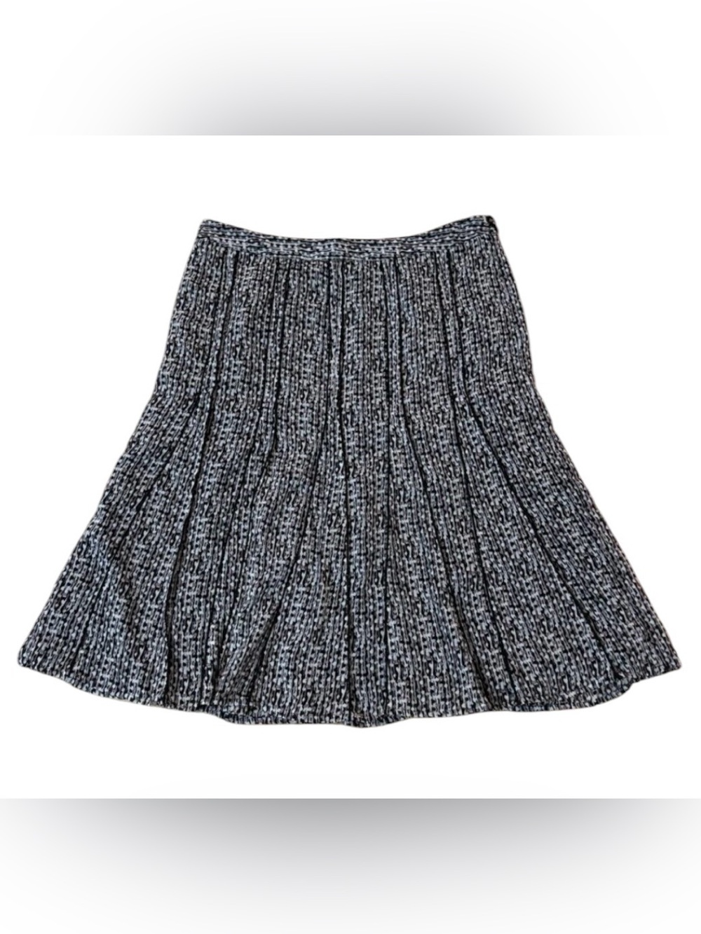 Axcess patterned pleated skirt flowy A-line Y2K Preppy Business Casual Classic 8